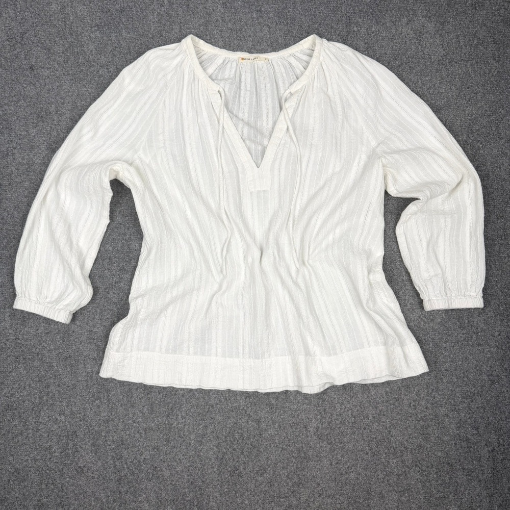 Marine Layer Boho Peasant Blouse Size L Coastal Grandmother Ethereal